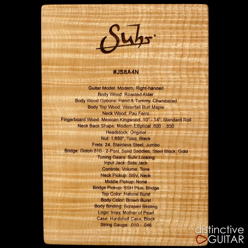 Suhr Modern Custom Distinctive Select #15 Natural Burst JS8A4N
